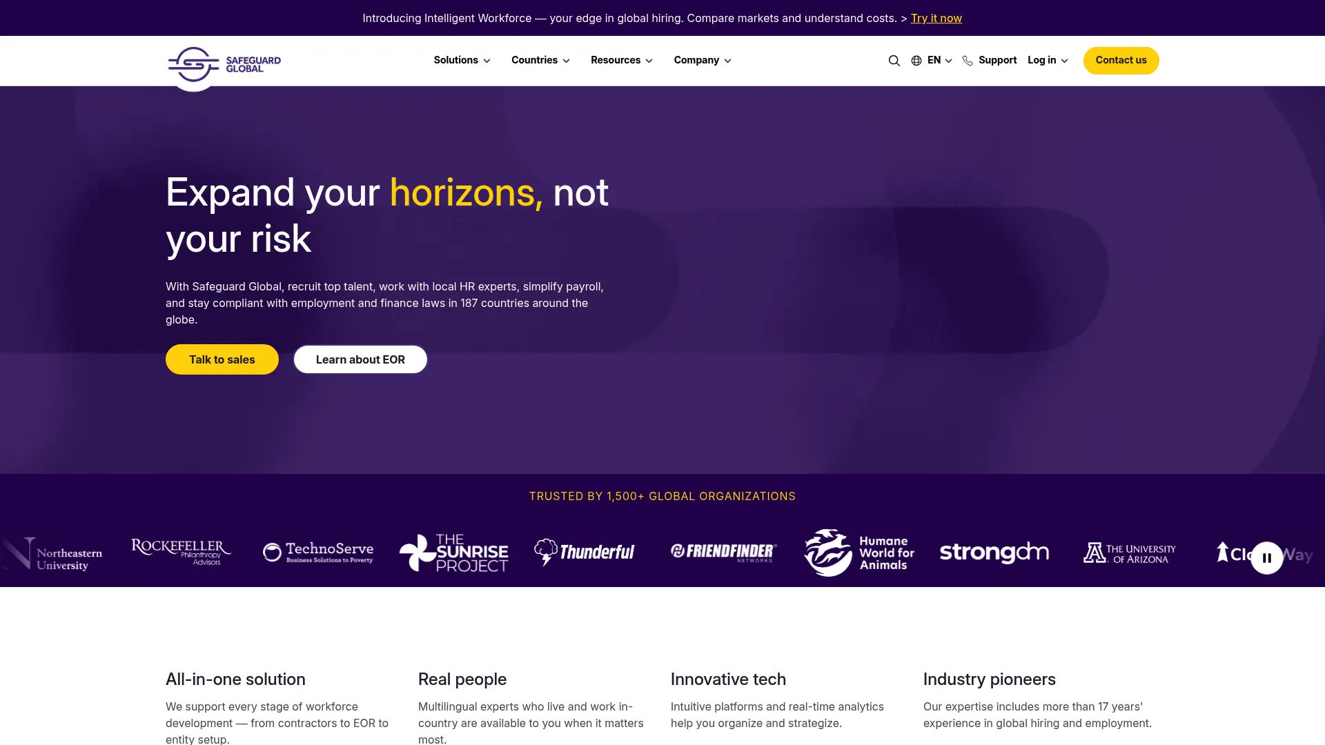 Safeguard Global workforce platform