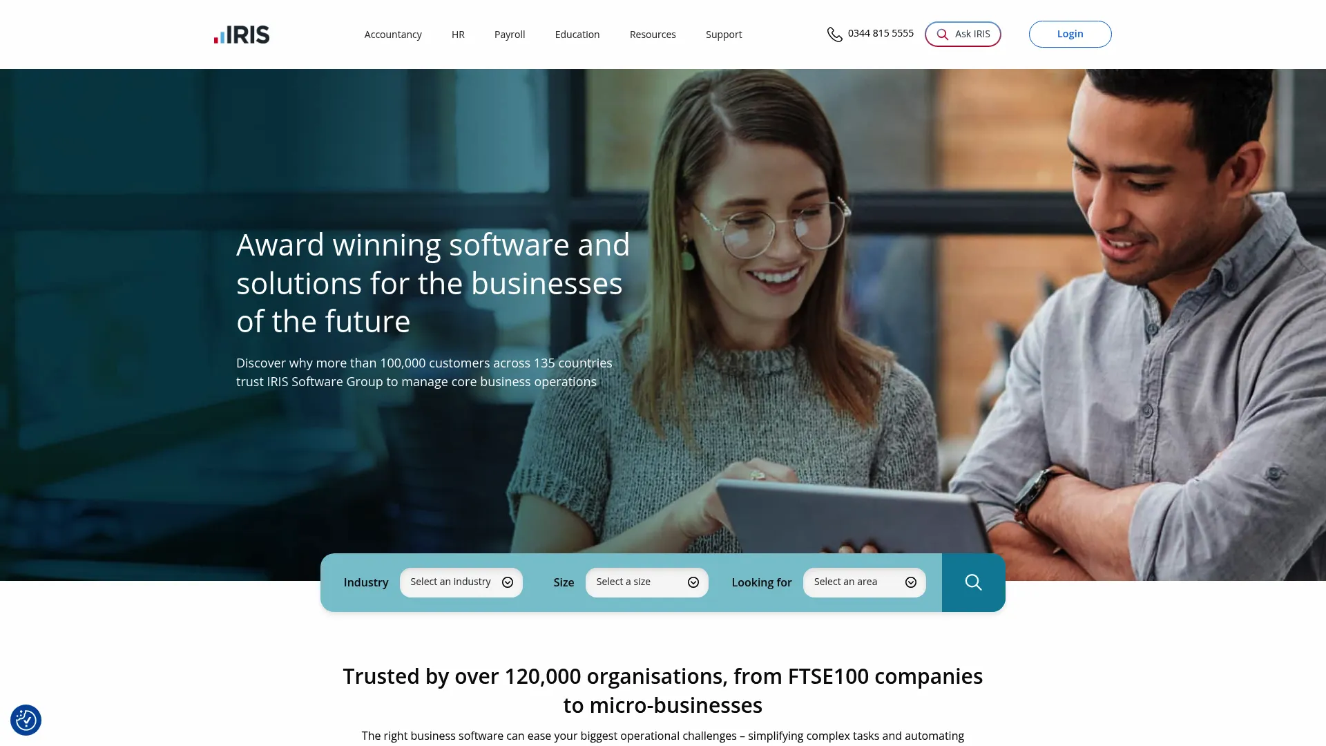 IRIS Software Group homepage