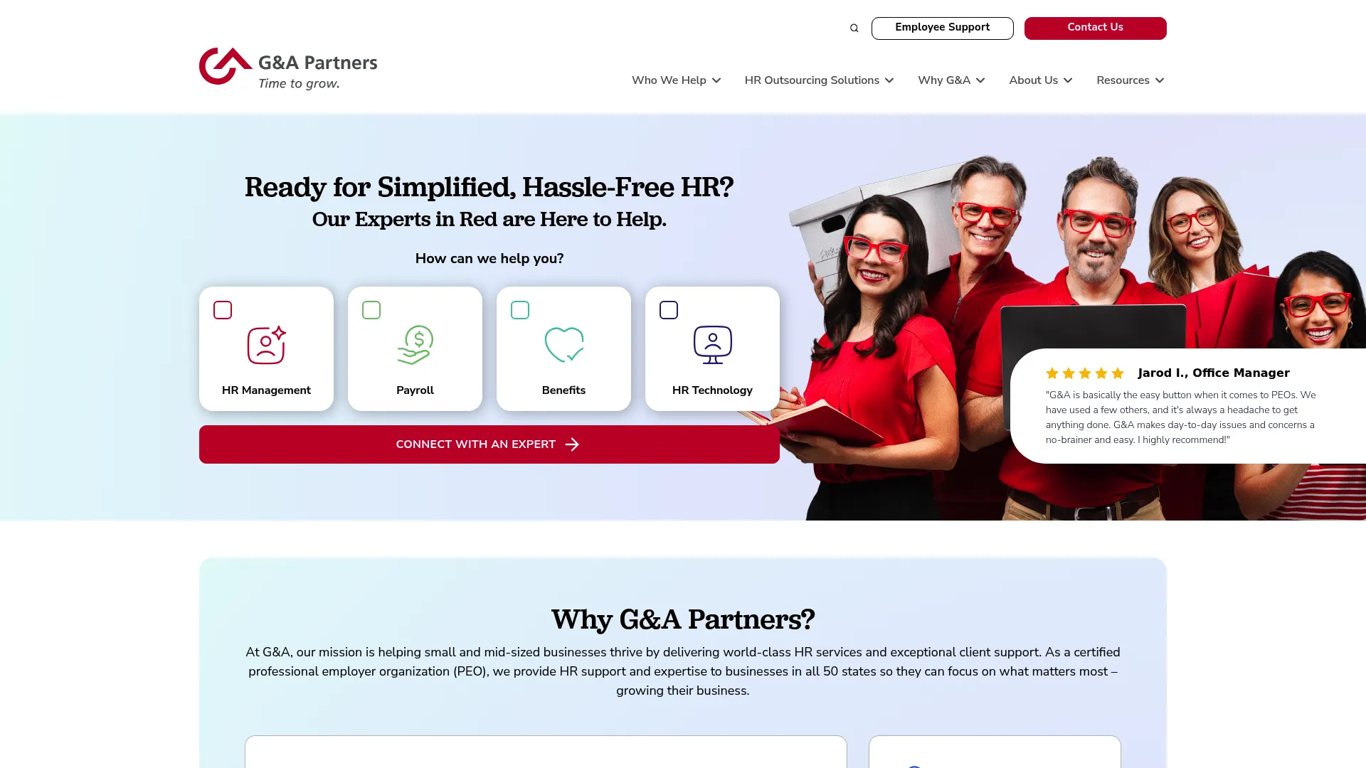 G&A Partners homepage