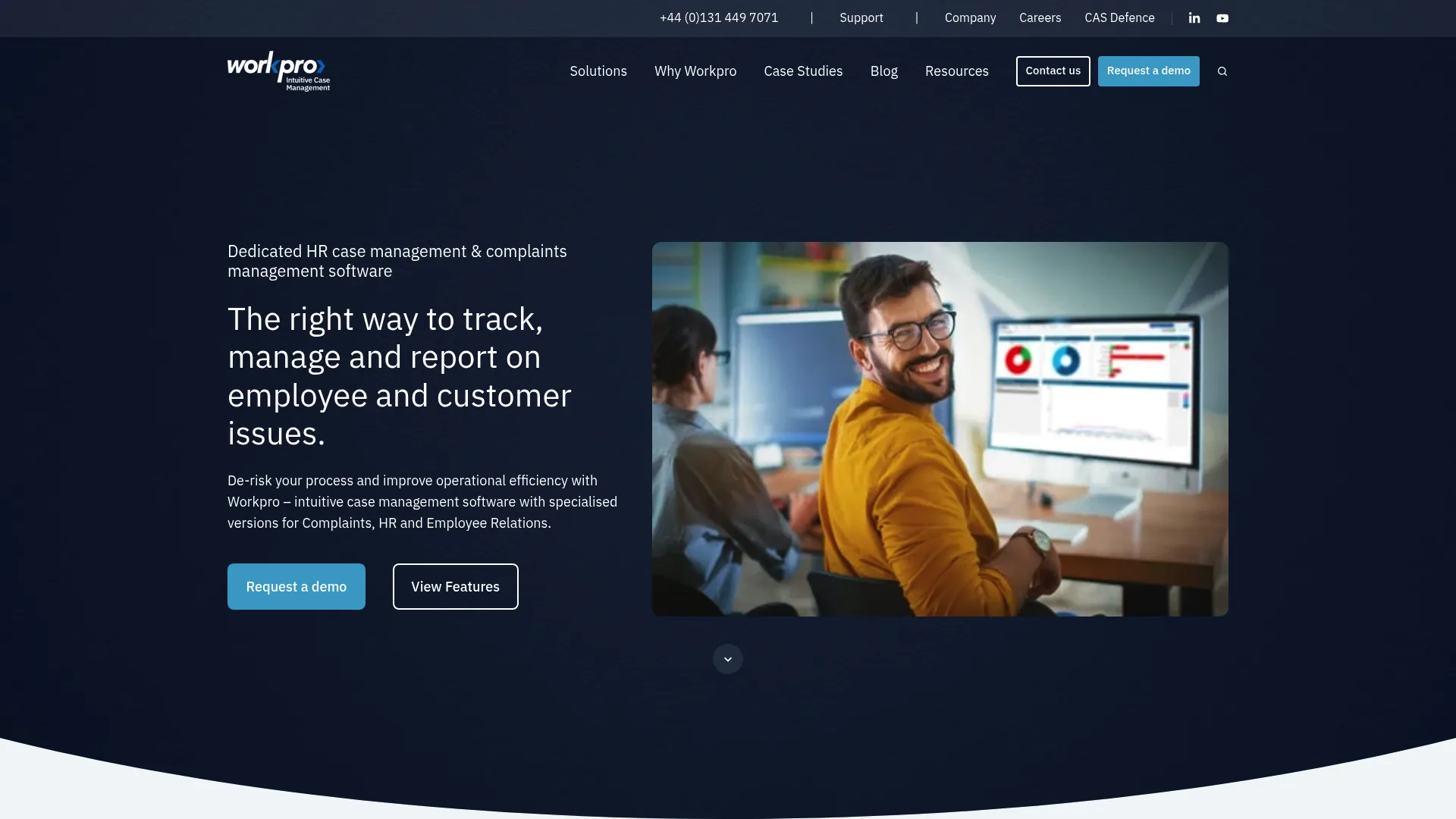 Workpro Casework configurable case management homepage