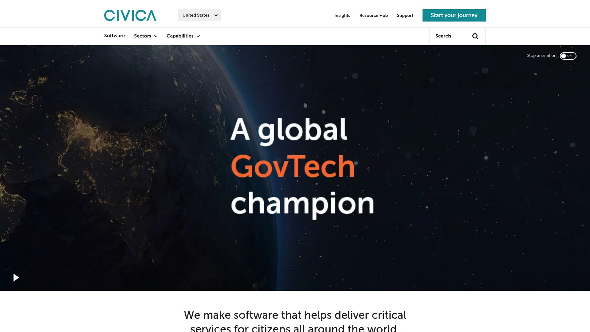 Civica HRCasework employee relations case management homepage