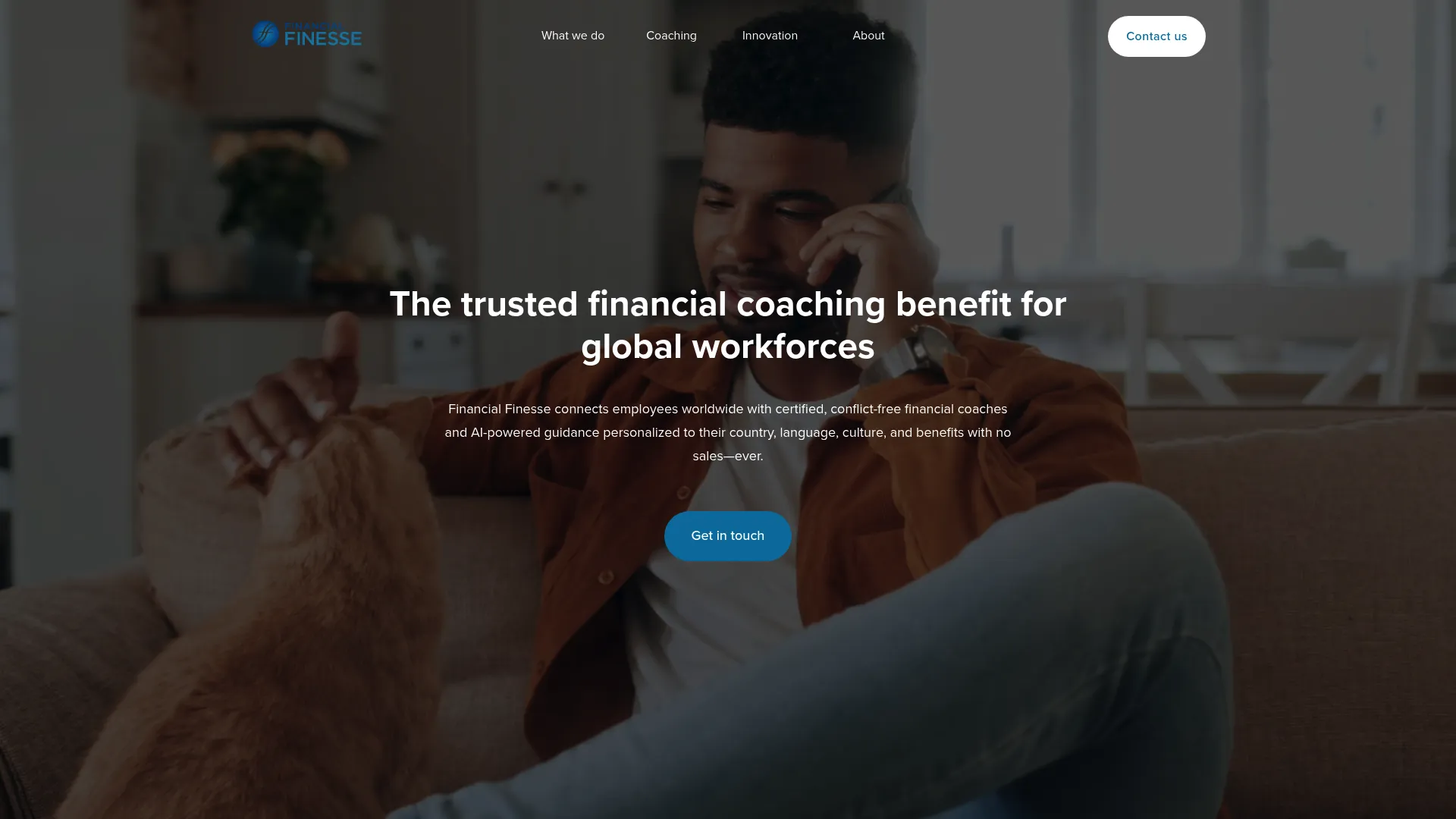 Financial Finesse homepage screenshot