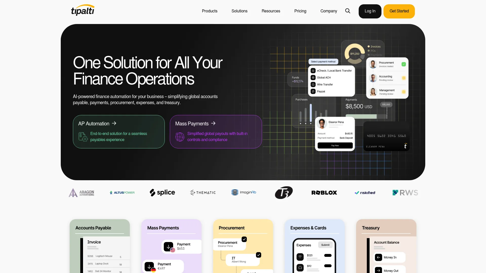 Tipalti accounts payable and global payments automation platform