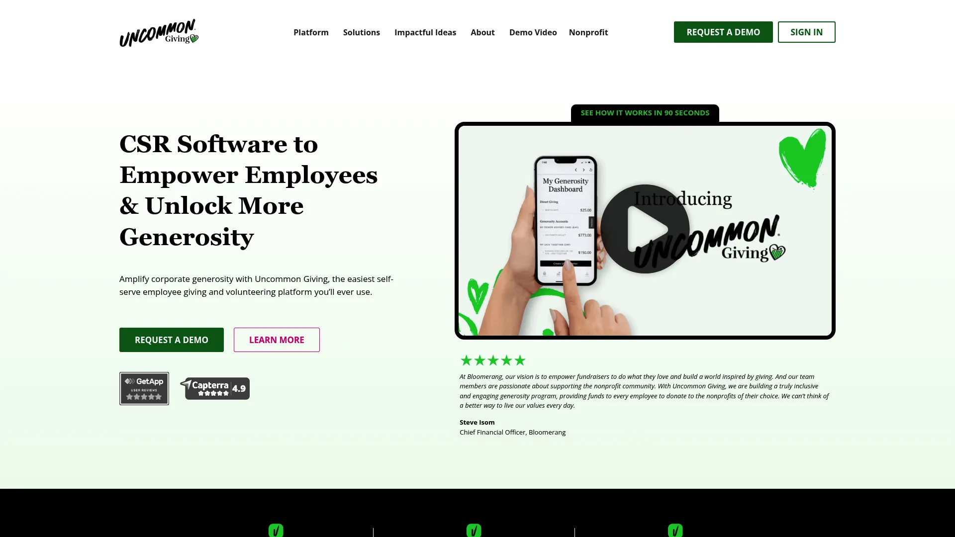 Uncommon Giving workplace giving and volunteering platform