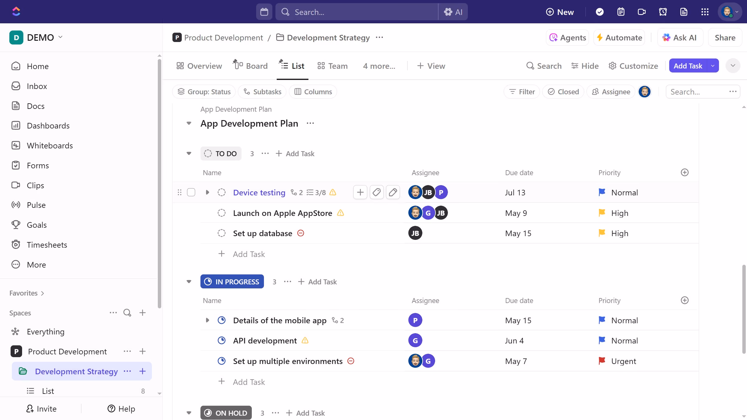 How to rename a checklist in ClickUp