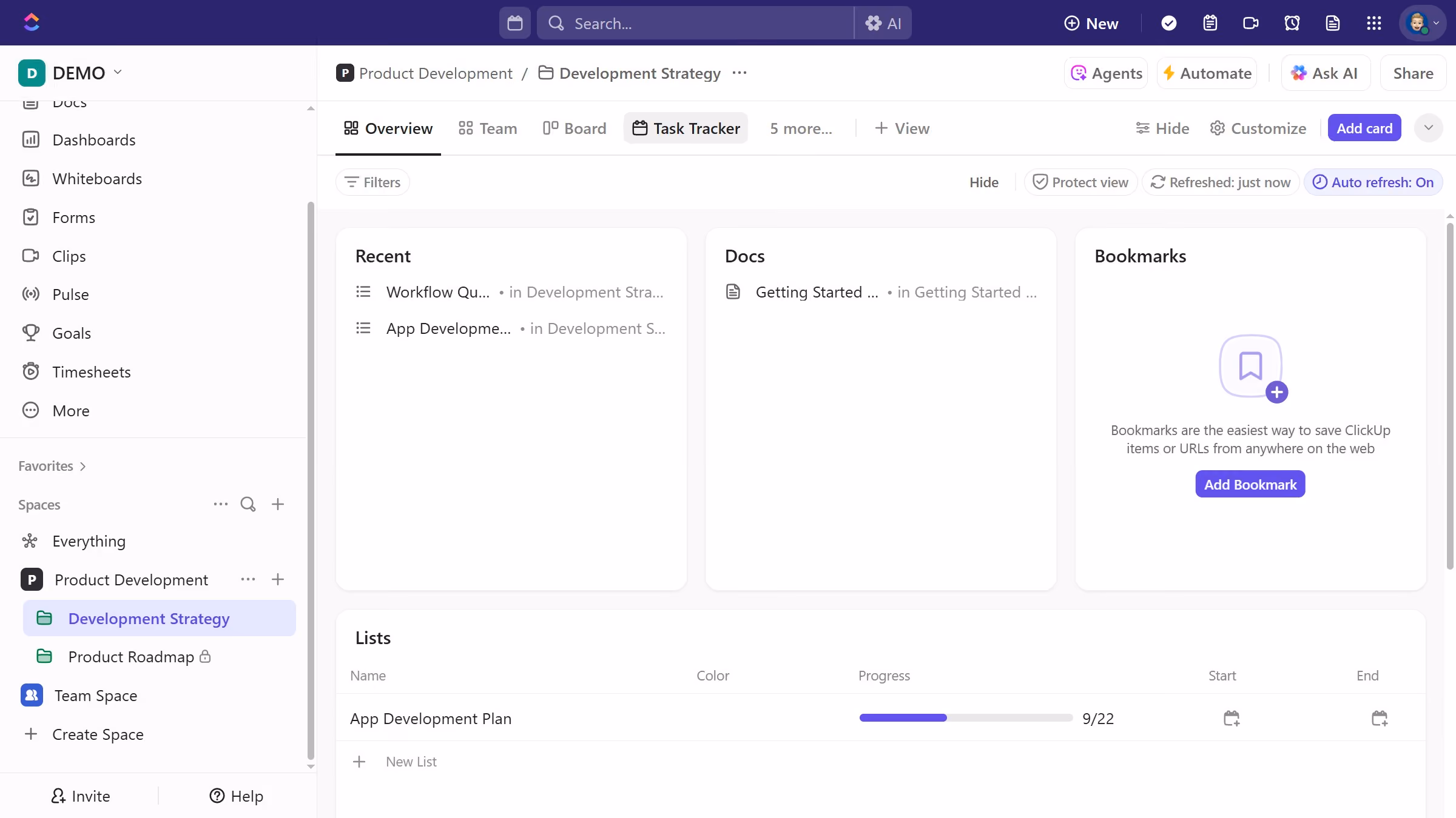 How to create a task from Calendar view in ClickUp