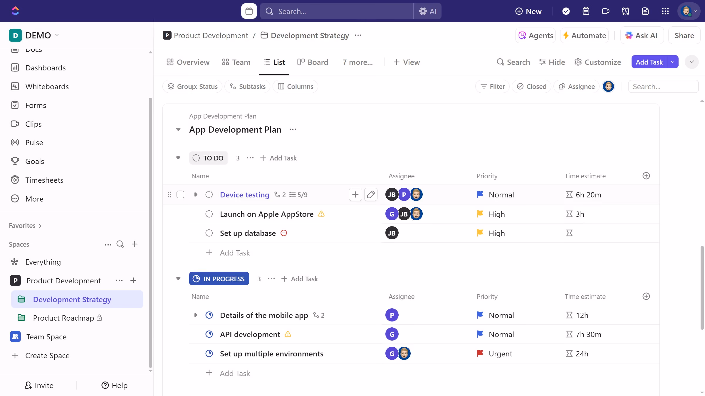 How to create a checklist template in ClickUp
