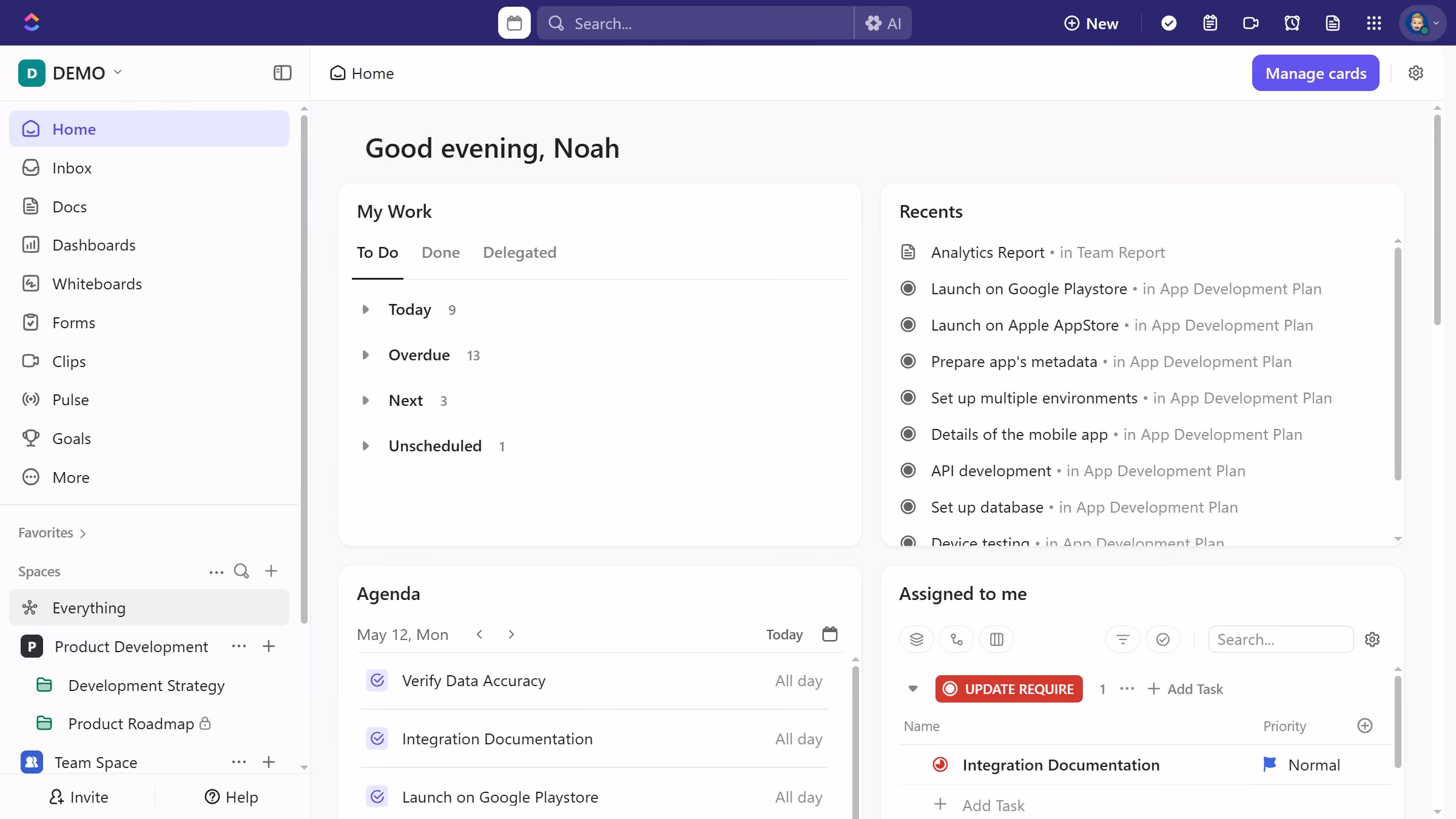 How to view all your tasks in ClickUp