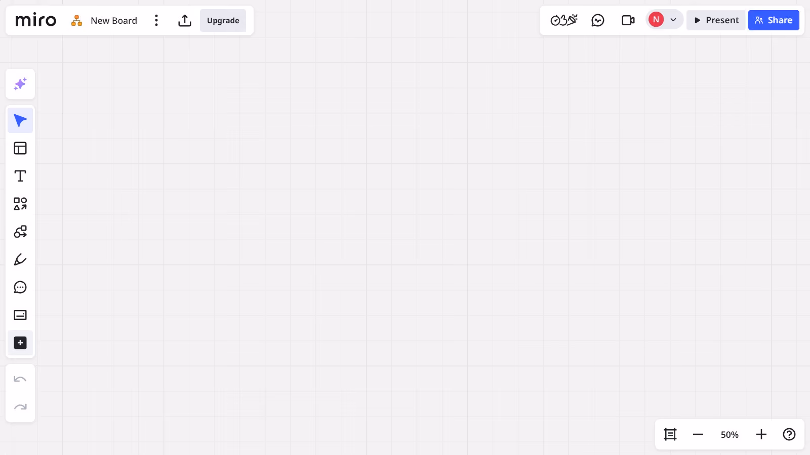 How to access the diagram format in Miro