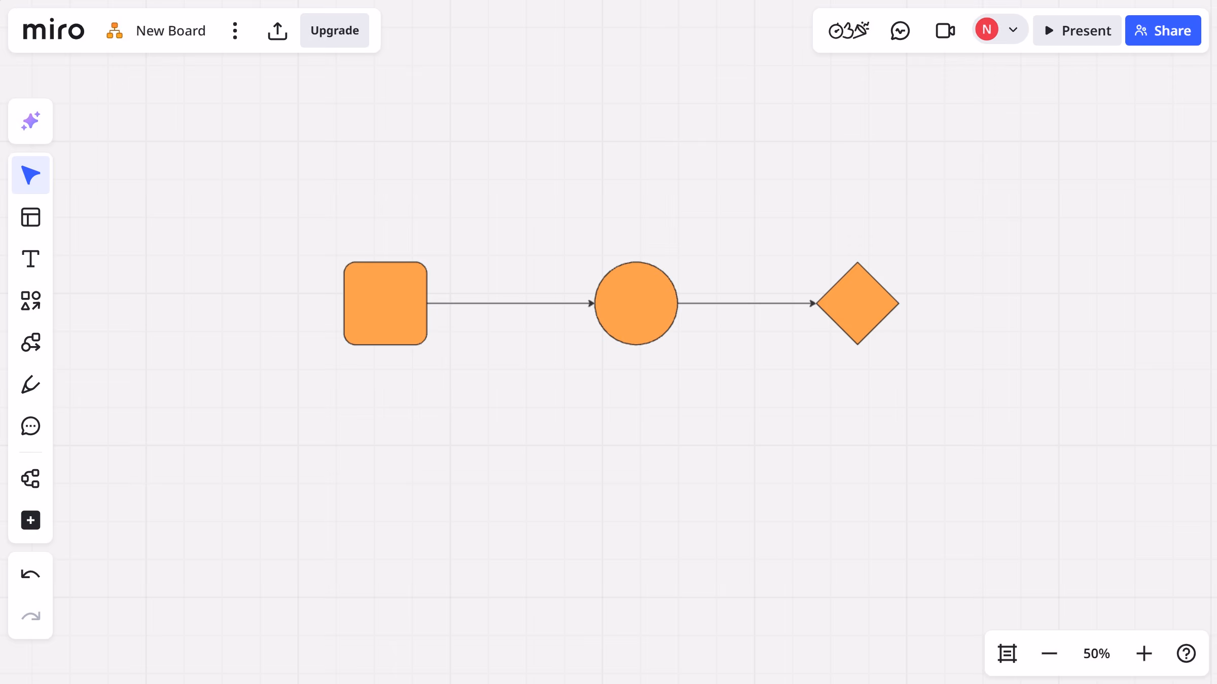 How to create a diagram format from an existing diagram in Miro