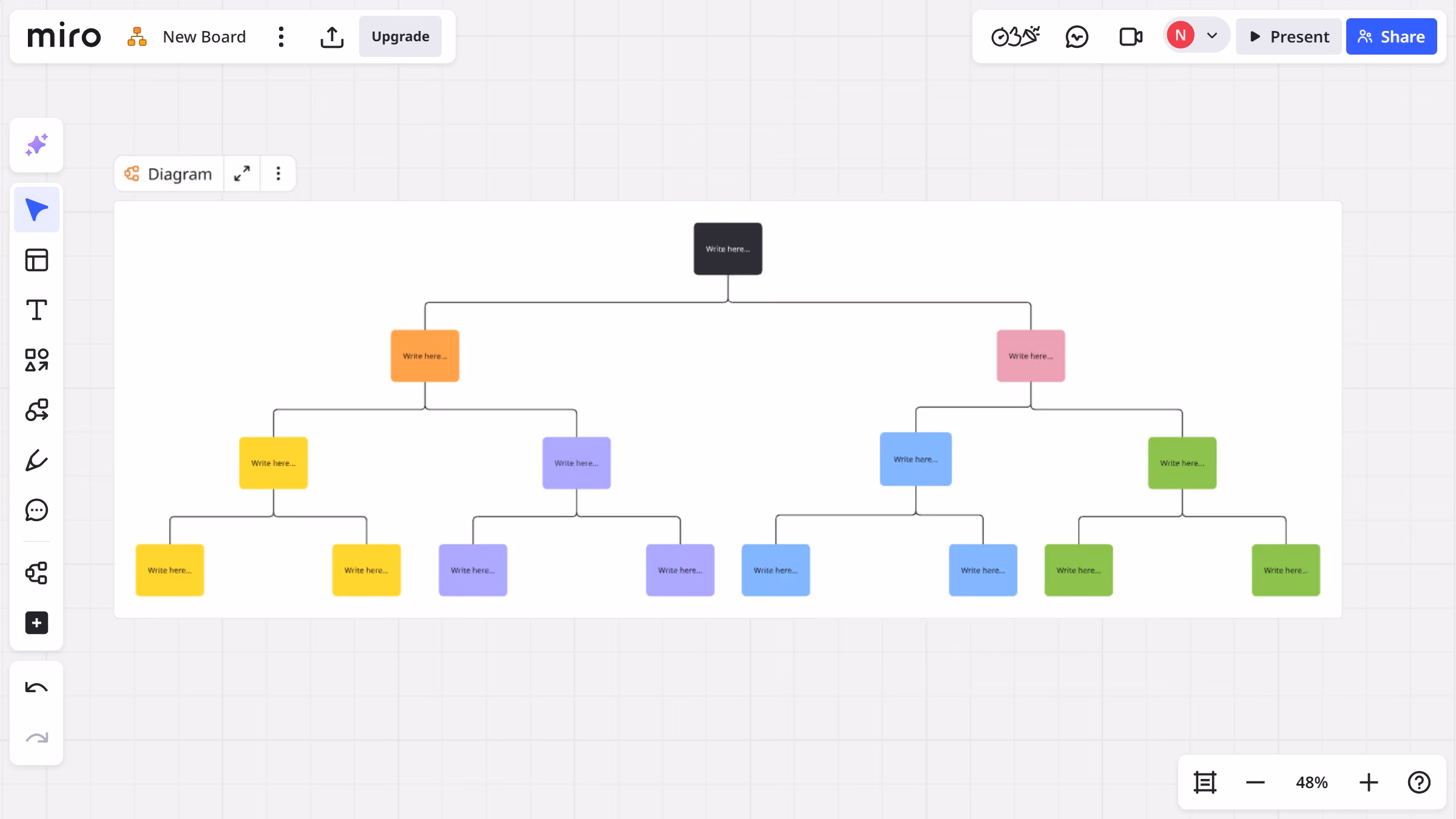 How to share a diagram in Miro