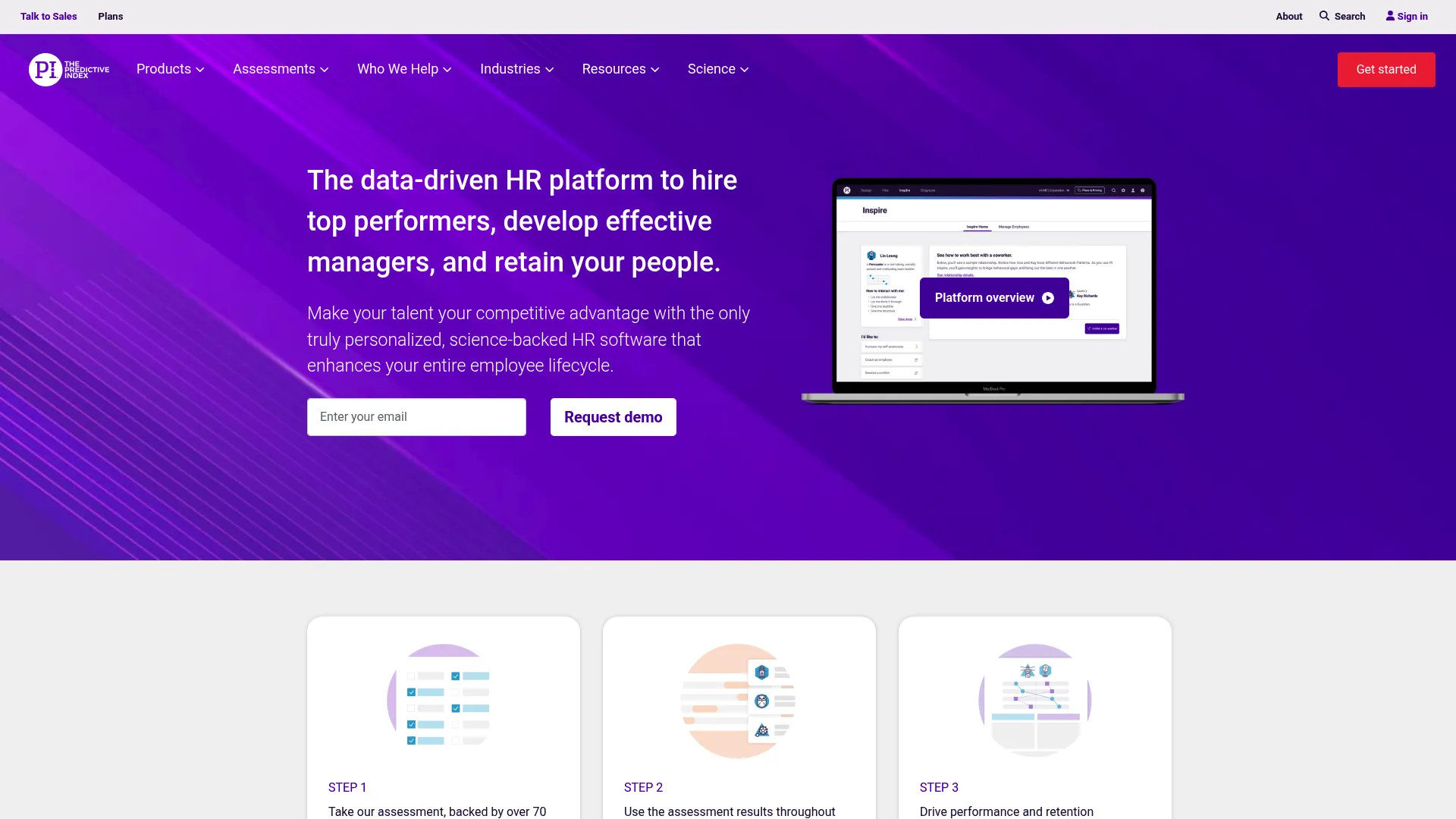 The Predictive Index talent optimization software