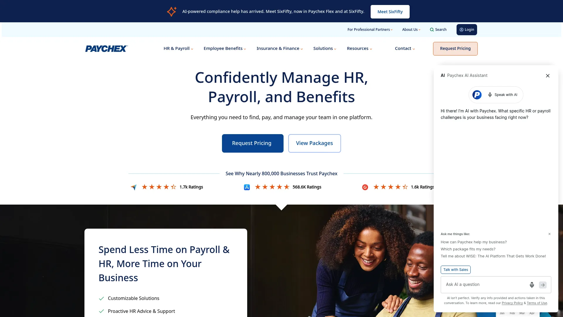 Paychex payroll and HR platform