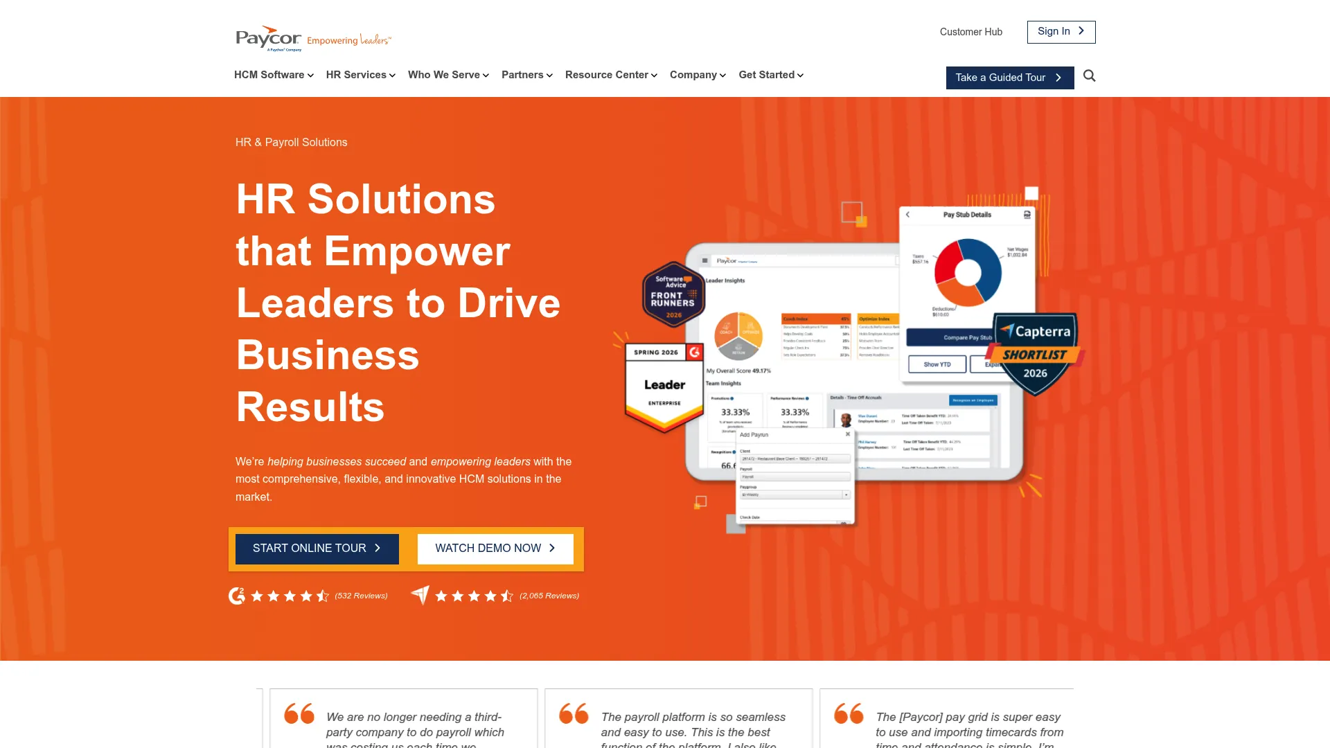 Paycor HR and payroll platform