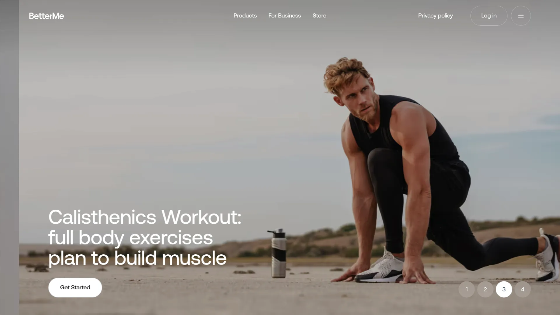 BetterMe holistic wellness app homepage