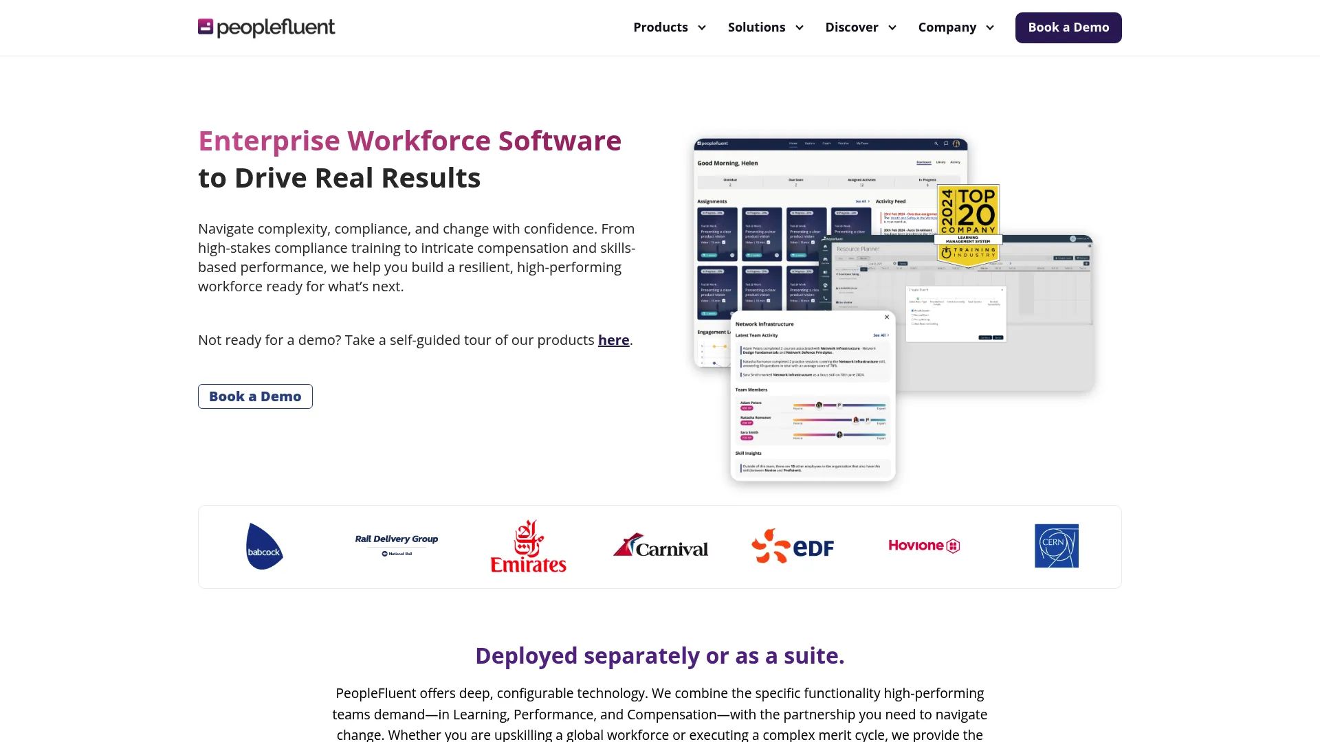PeopleFluent talent management platform screenshot