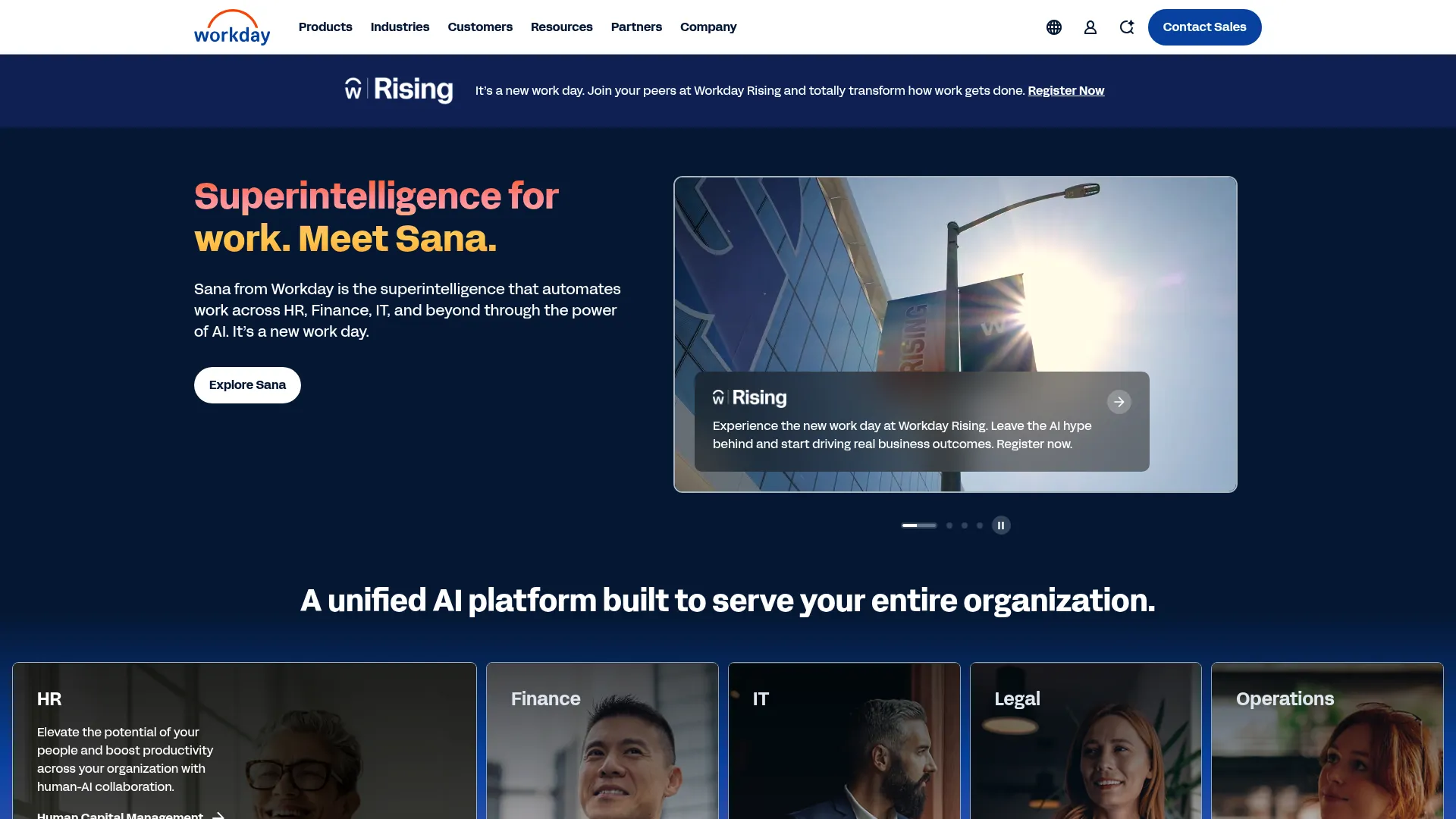 Workday talent management platform screenshot