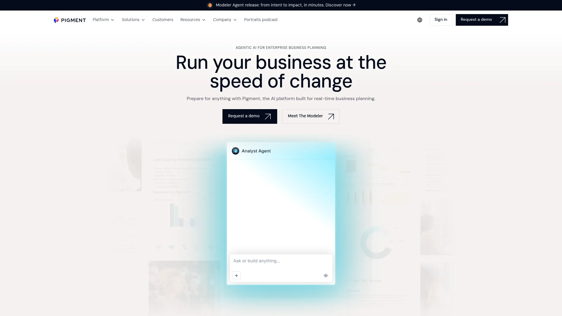 Pigment business planning platform