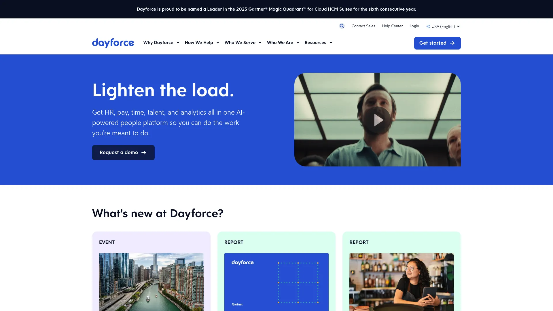 Dayforce HCM and workforce management homepage