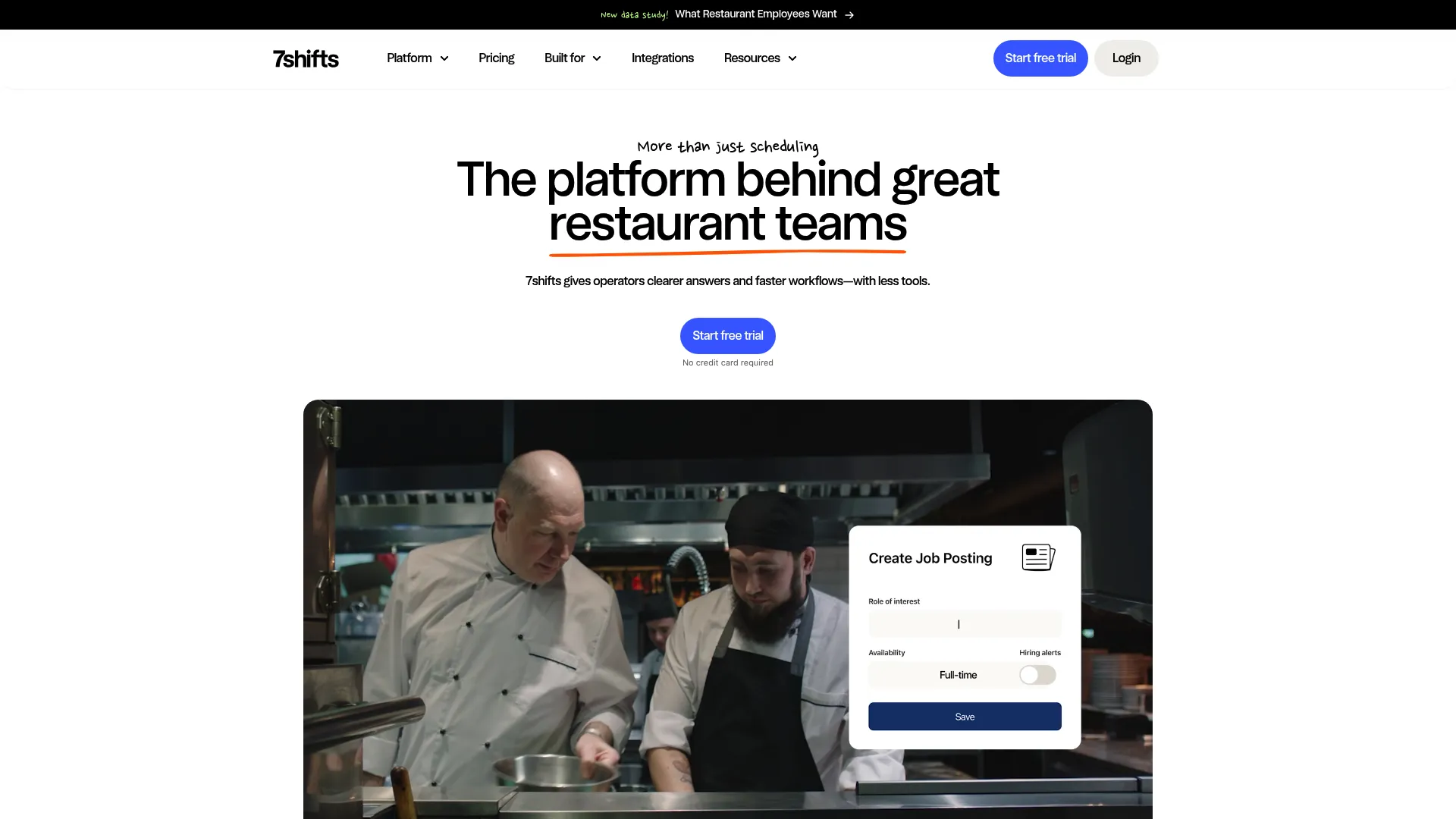 7shifts restaurant scheduling software
