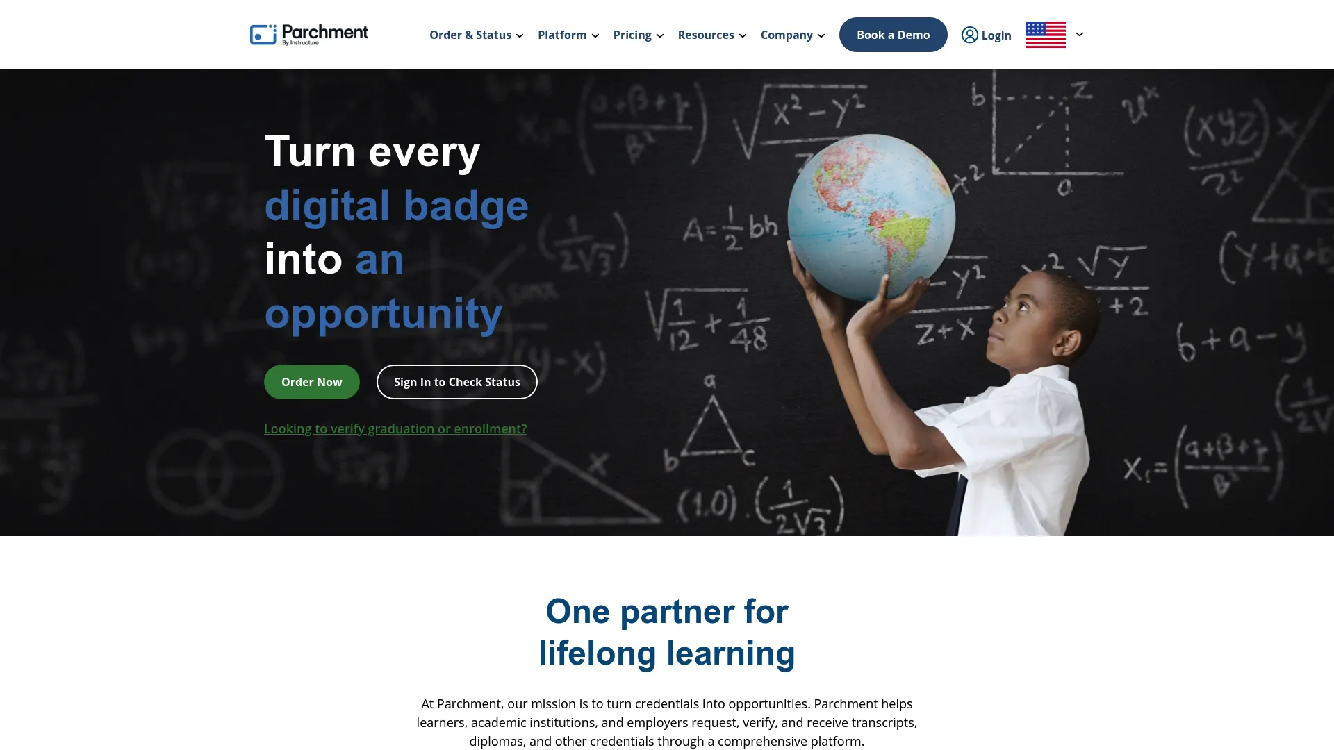 Parchment credential and records management homepage