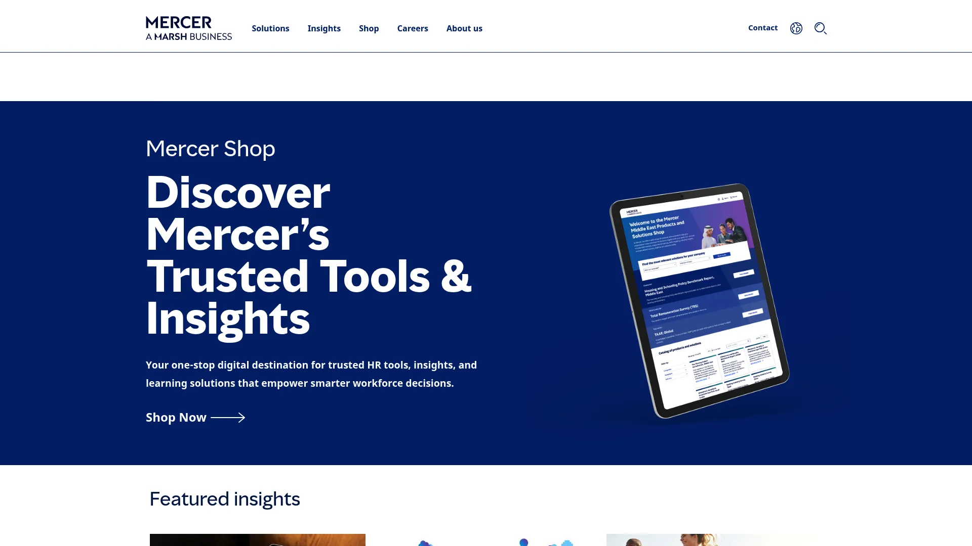 Mercer talent assessment homepage
