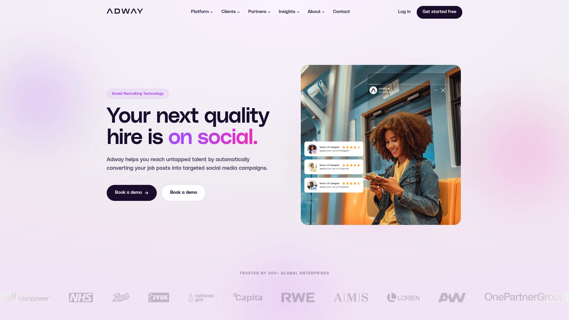 Adway social recruiting and employer-brand platform