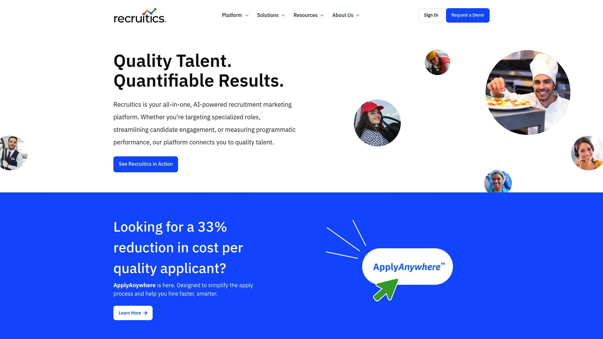 Recruitics recruitment marketing and analytics platform