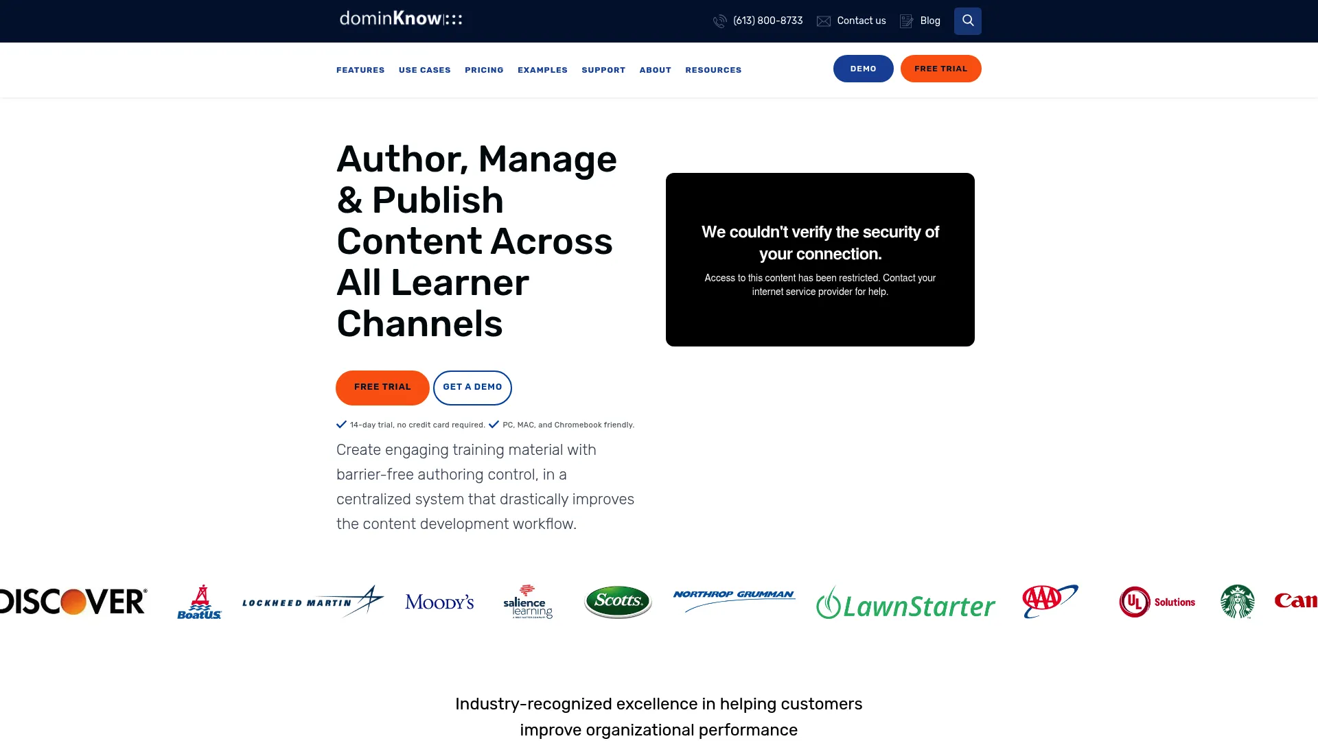 DominKnow ONE LCMS and authoring platform
