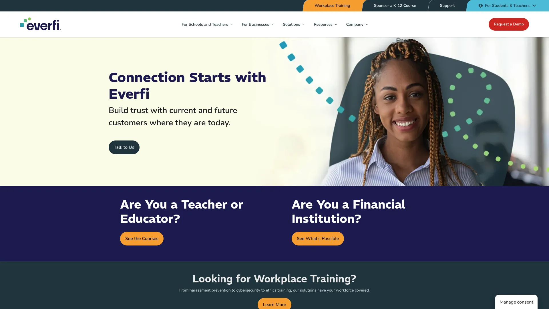 EVERFI workplace harassment and discrimination training