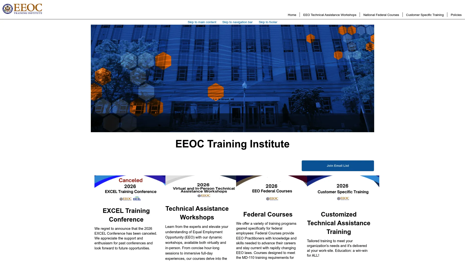 EEOC Training Institute harassment prevention workshops
