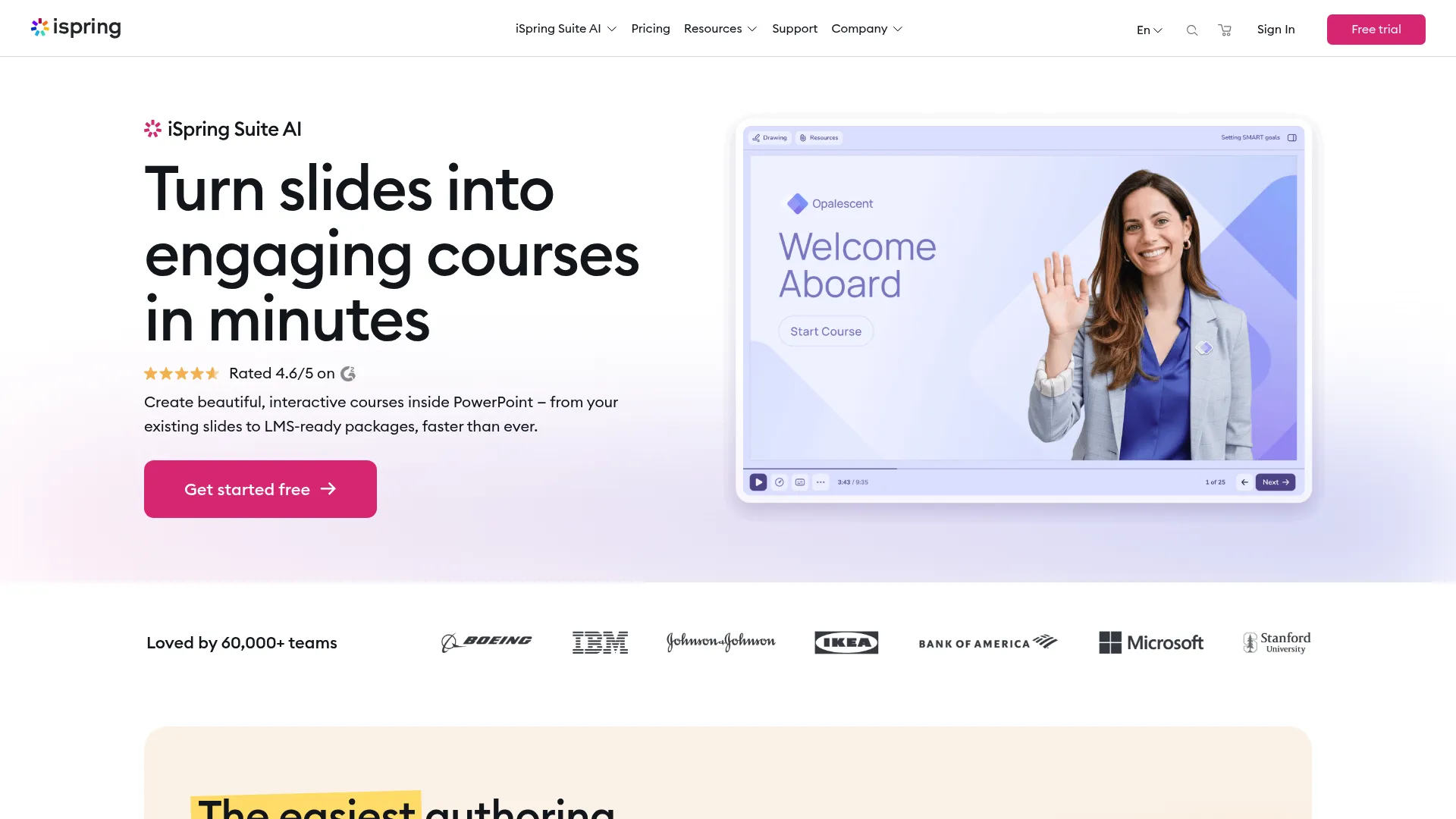 iSpring Suite PowerPoint-based authoring