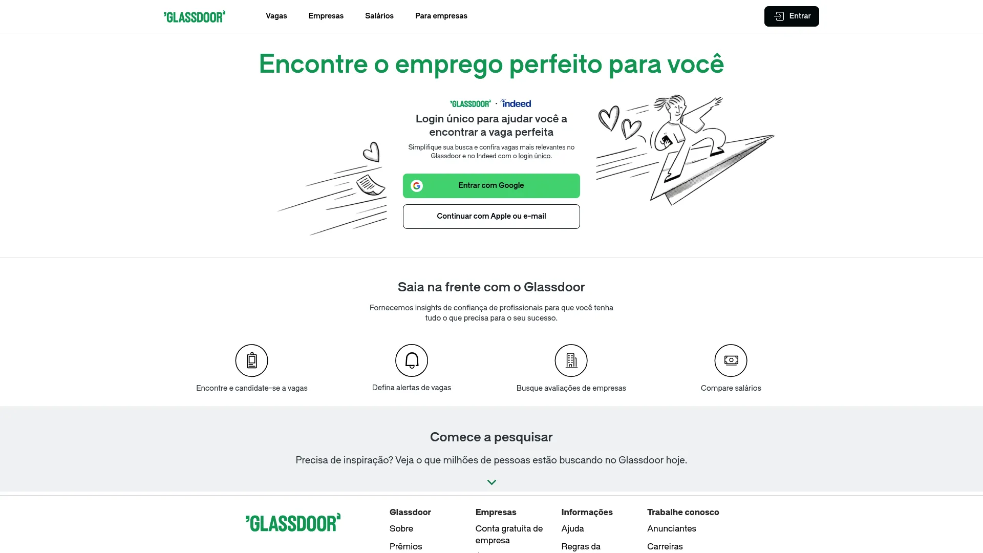 Glassdoor company reviews and jobs homepage