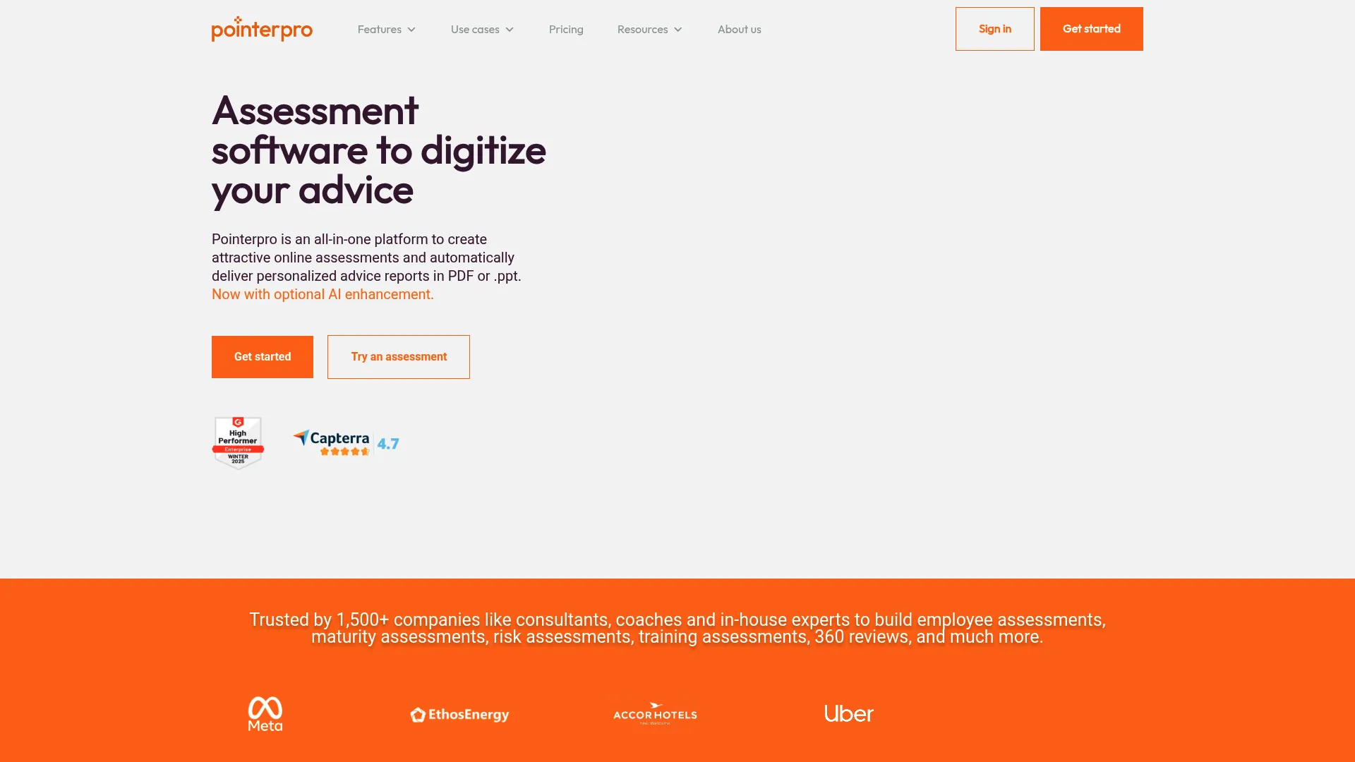 PointerPro assessment and personalized report builder