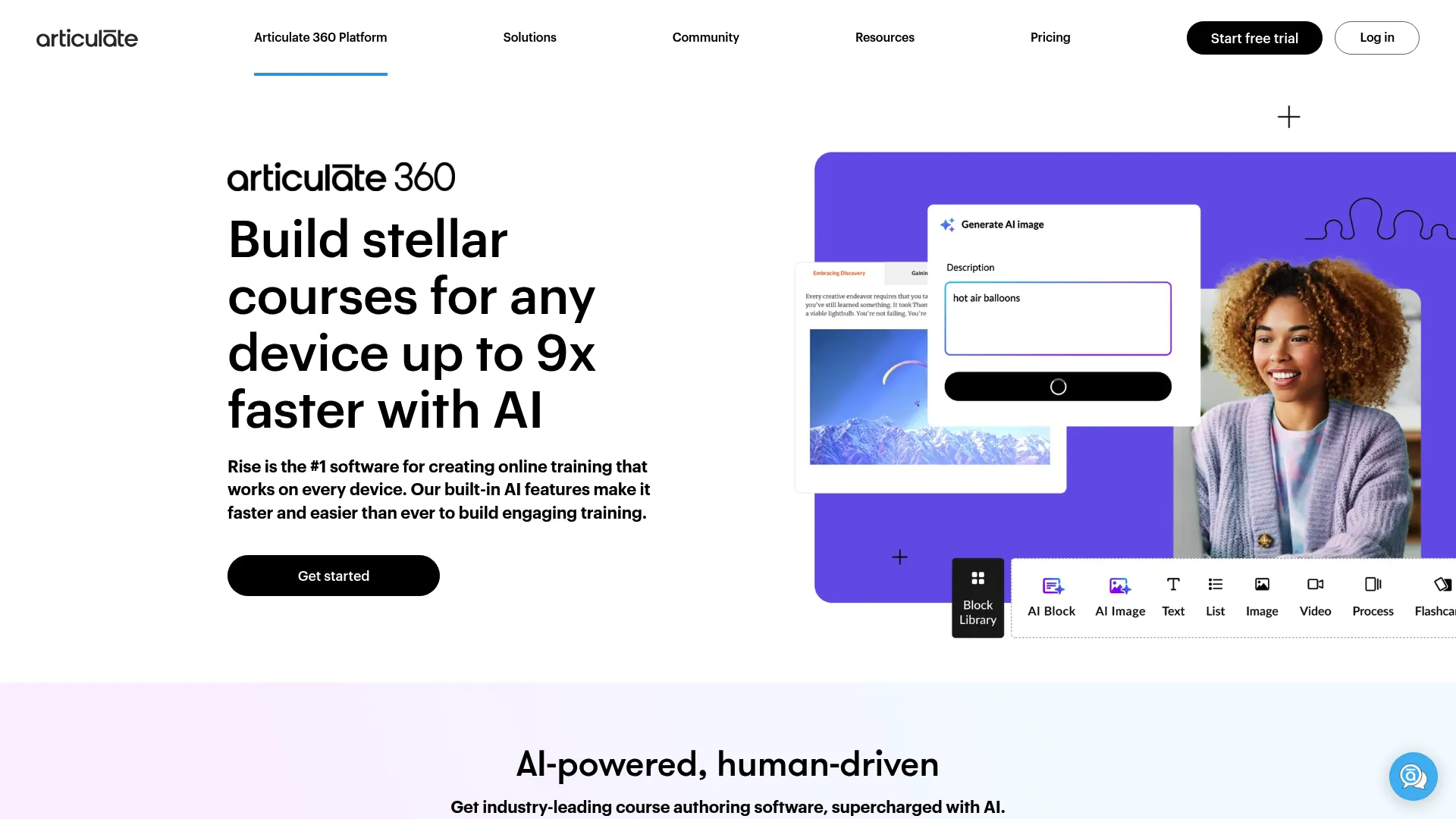 Articulate Rise 360 responsive course builder