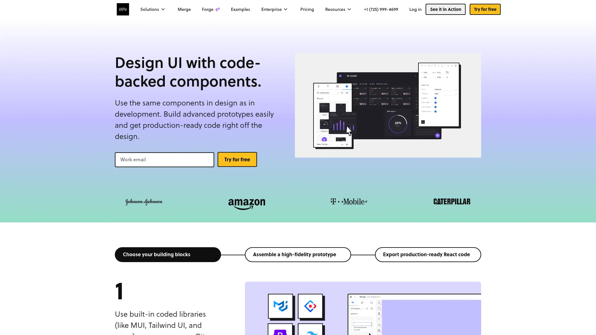 UXPin code-based prototyping platform