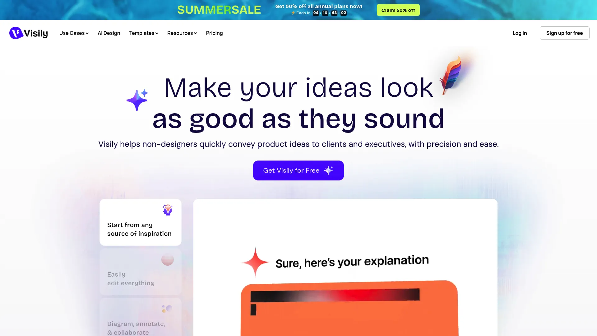 Visily AI-powered UI design software