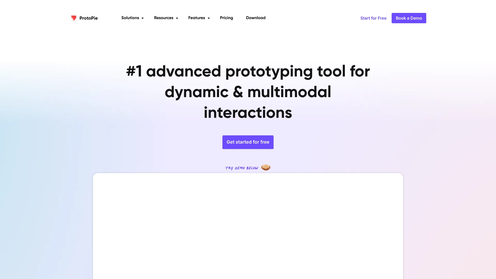 ProtoPie high-fidelity interactive prototyping tool