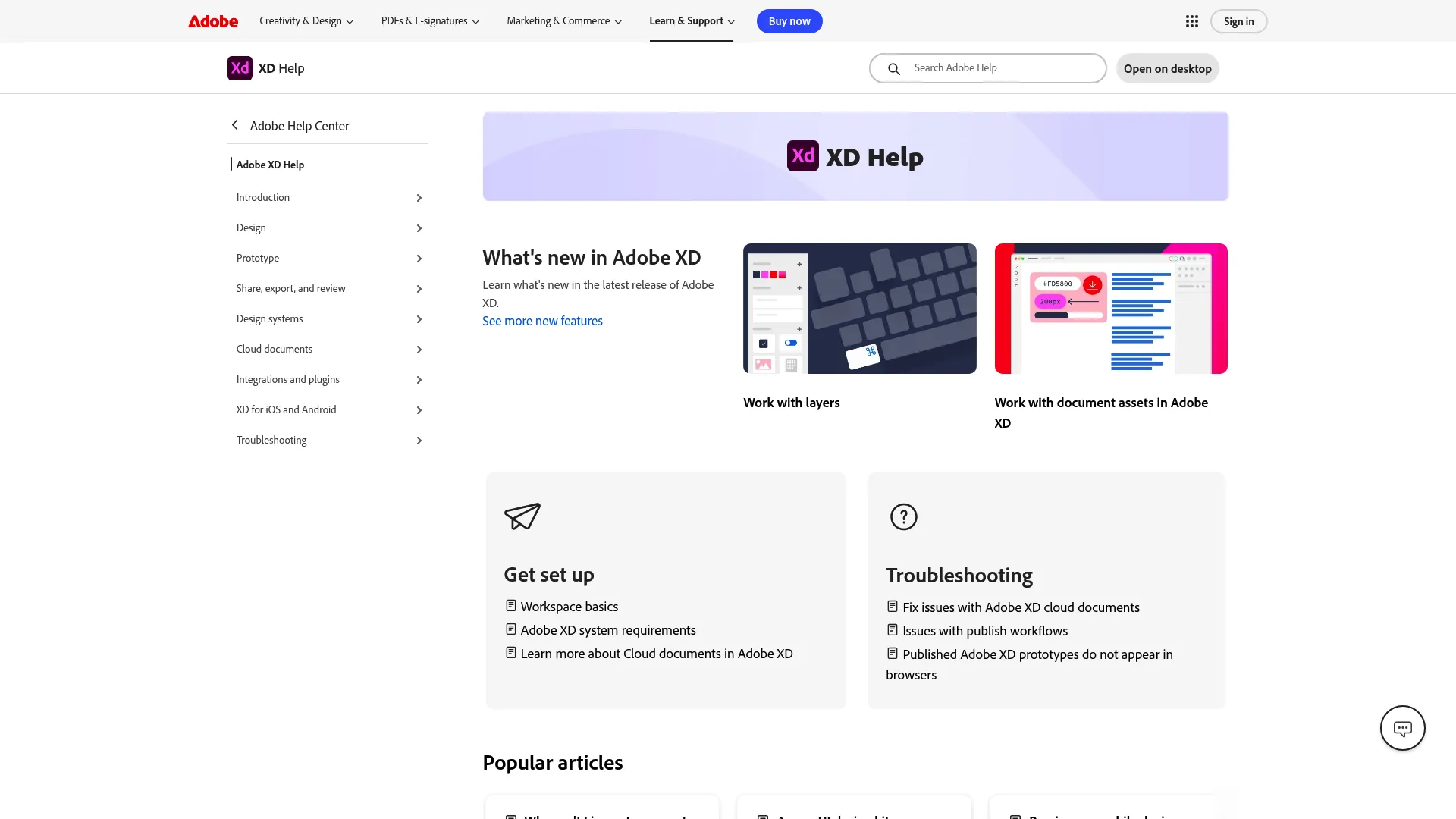 Adobe XD interactive prototyping and UI design app