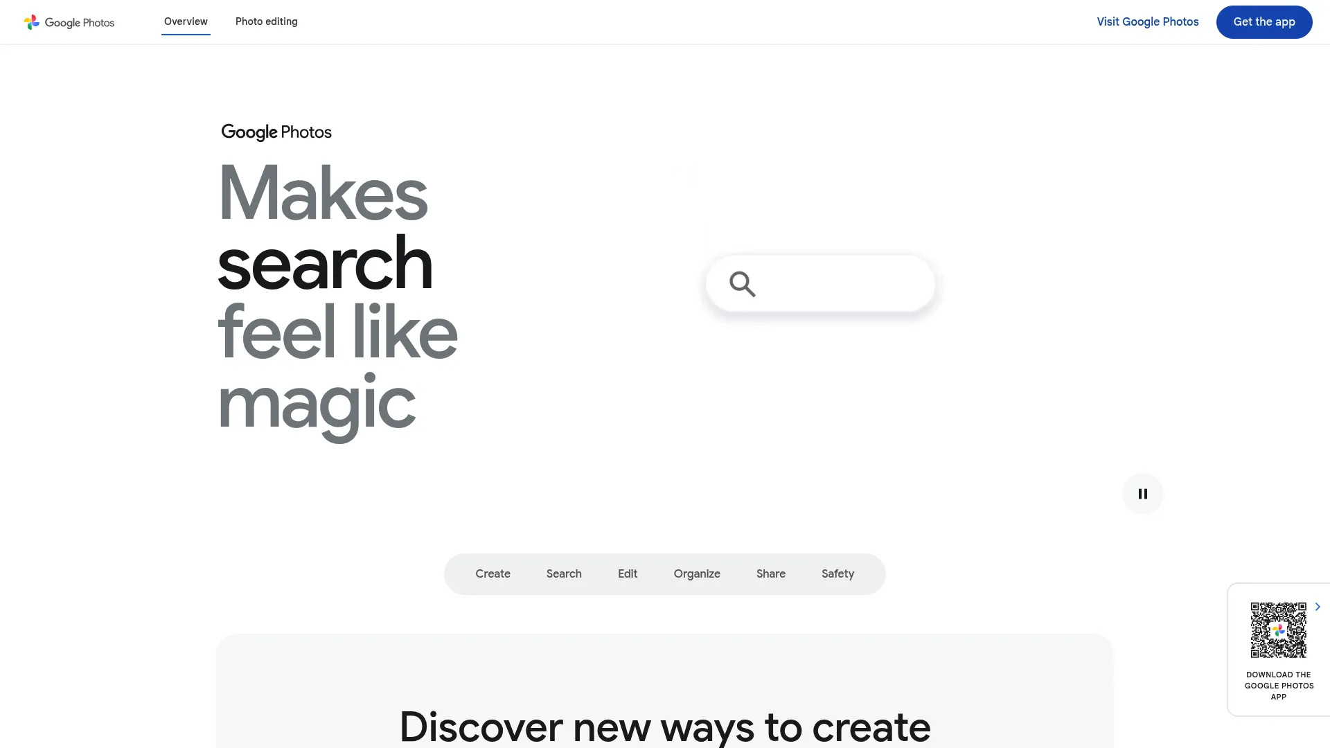Google Photos interface