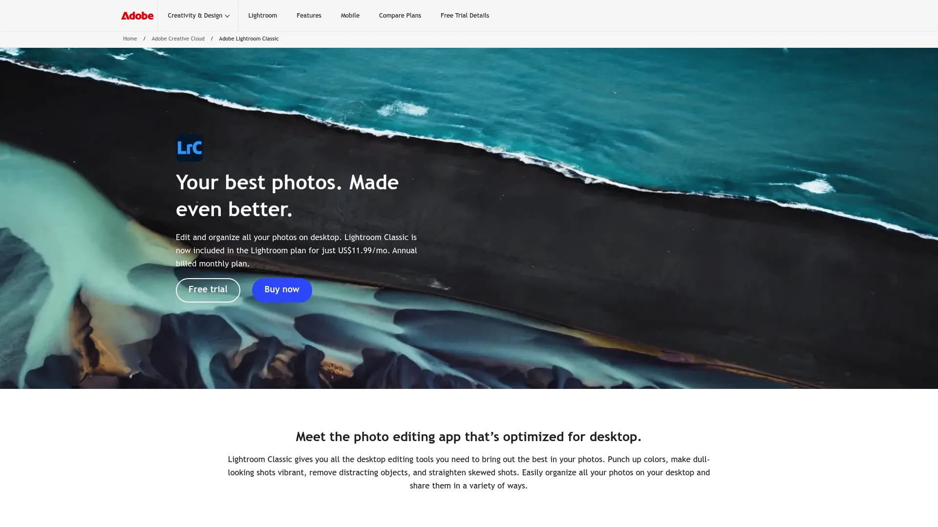 Adobe Lightroom Classic interface