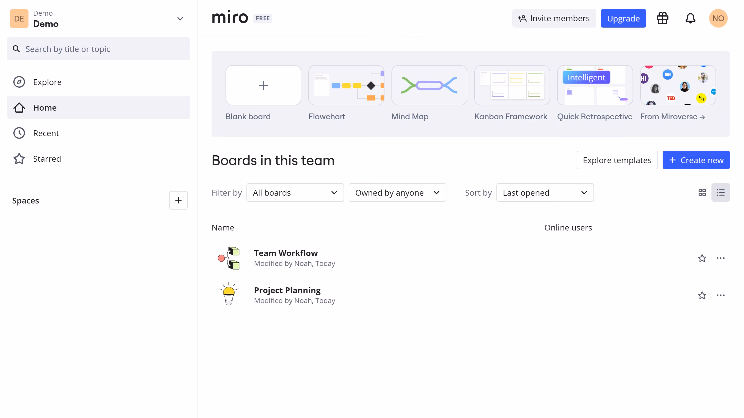 How to duplicate a Miro board