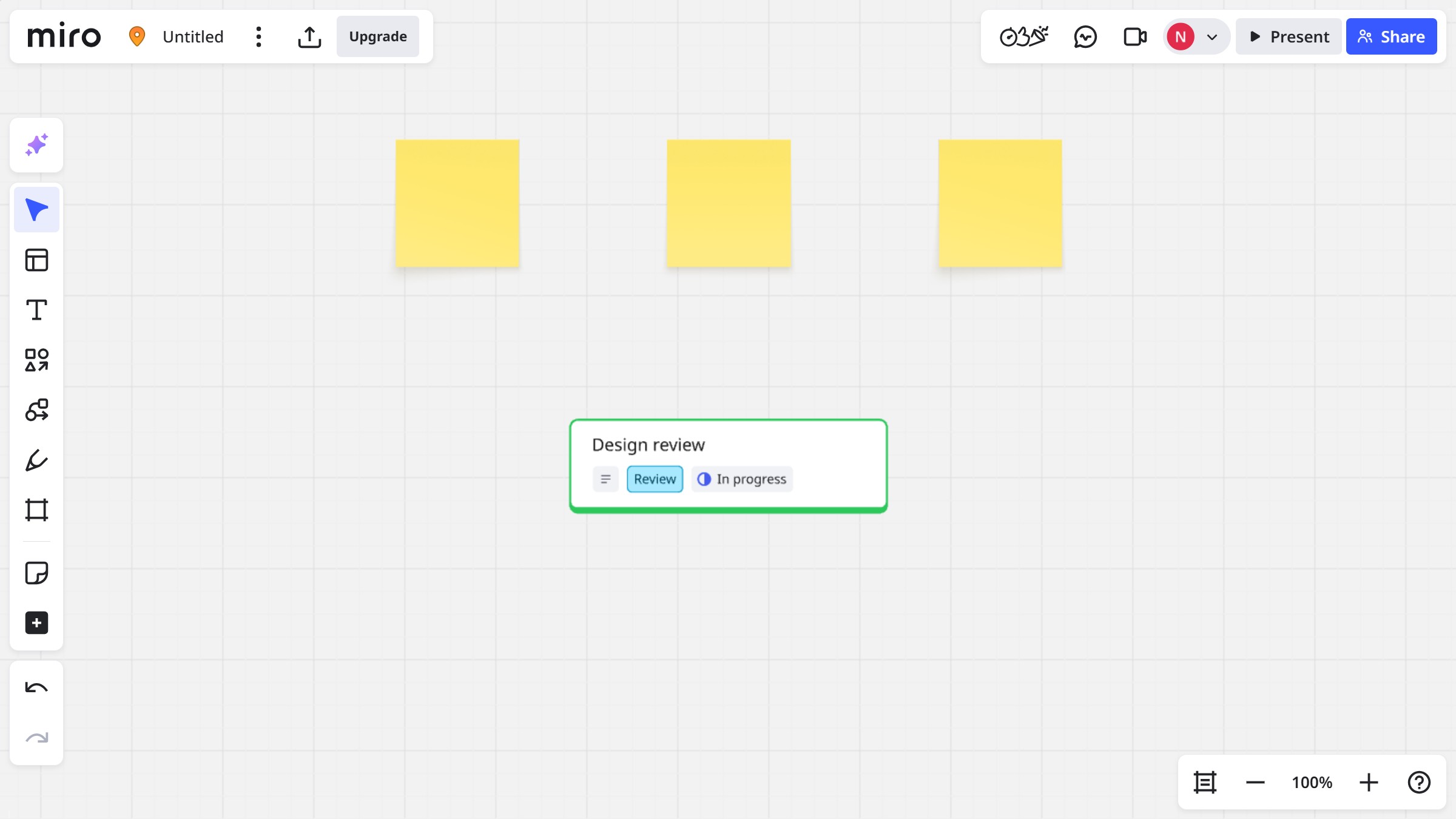 How to resize or rotate a card in a Miro board