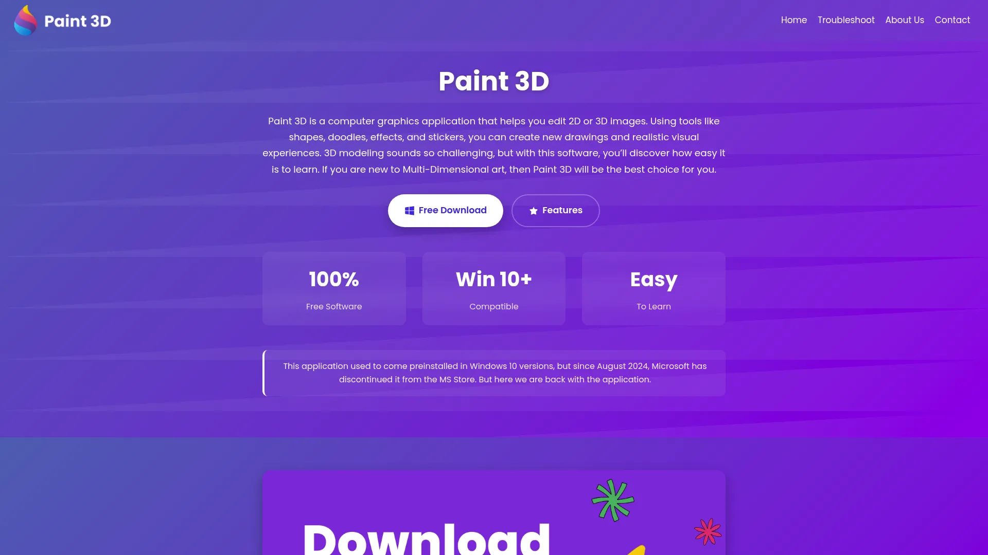 Paint 3D beginner 2D and 3D interface