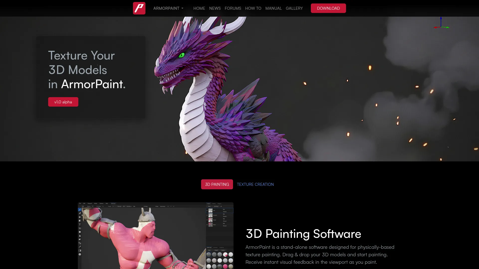 ArmorPaint PBR texture painting interface