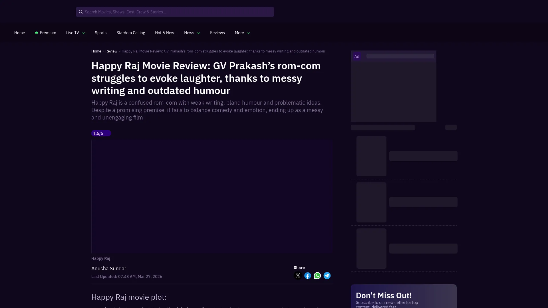 OTTplay OTT aggregation and discovery platform homepage