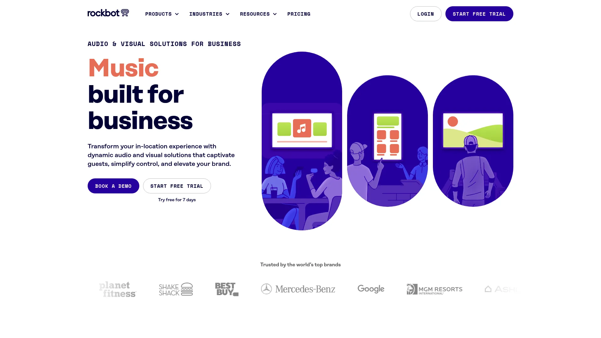 Rockbot commercial media platform for business