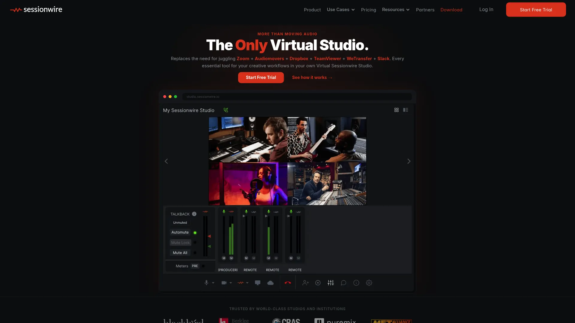 Sessionwire music collaboration recording studio software