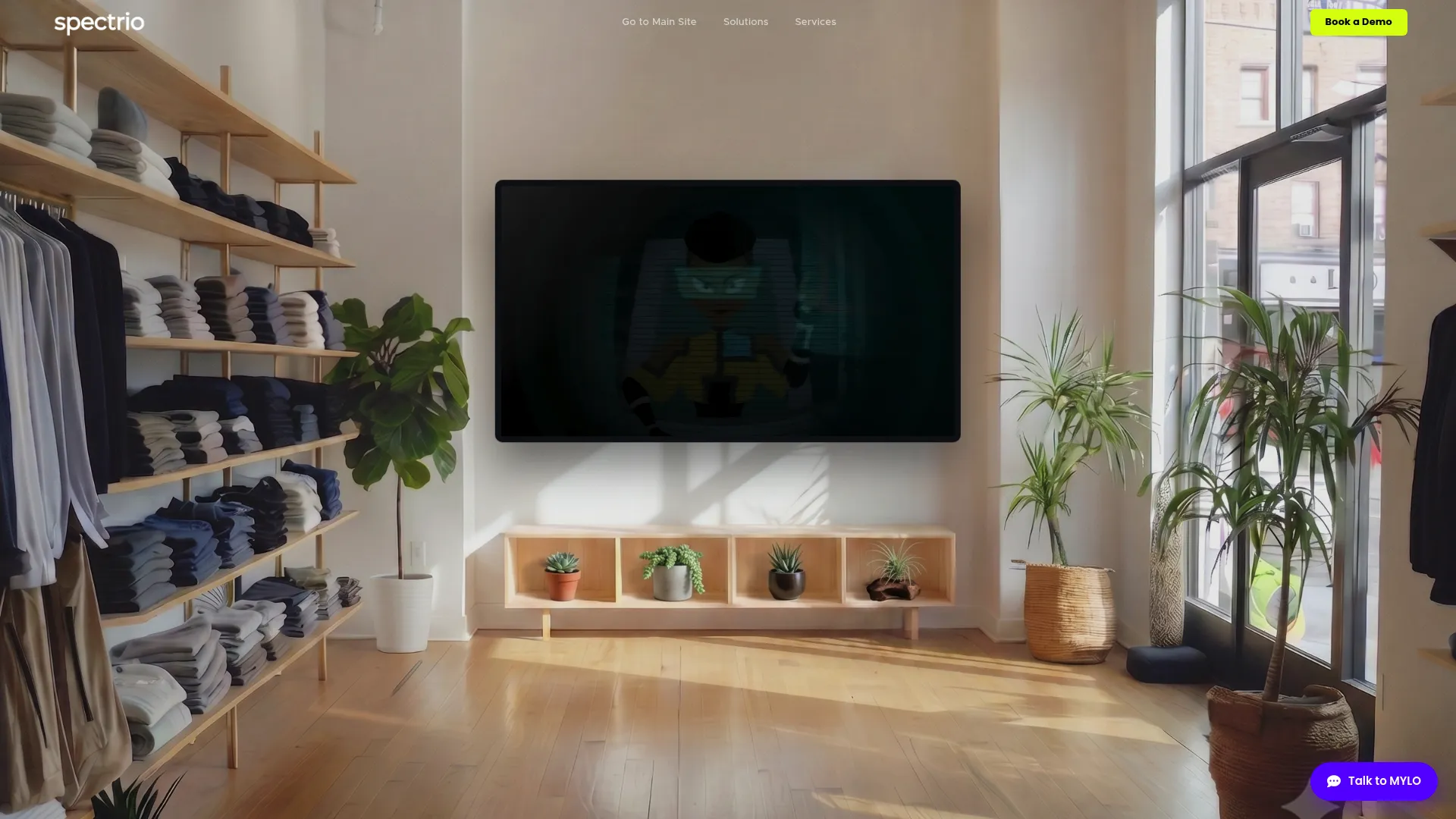 Spectrio customer engagement platform homepage