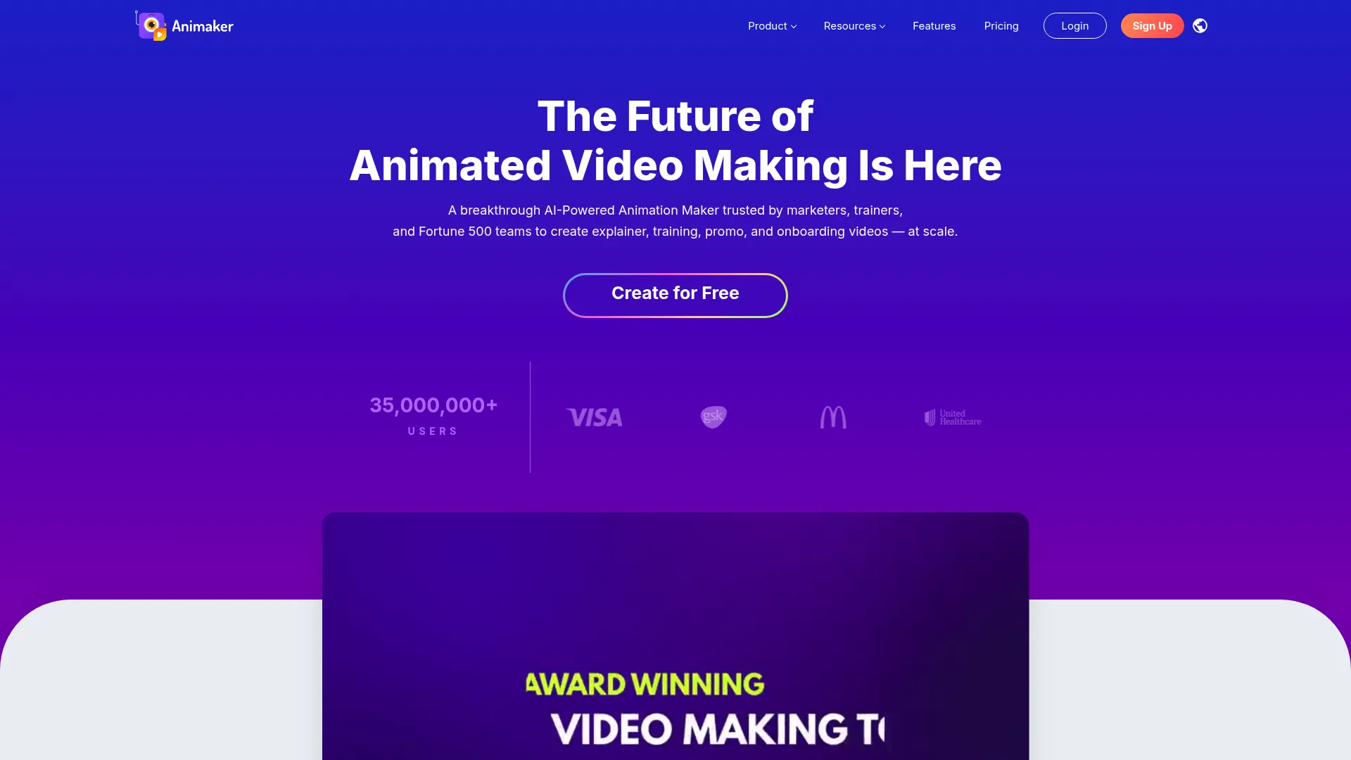 Animaker animated explainer video maker interface